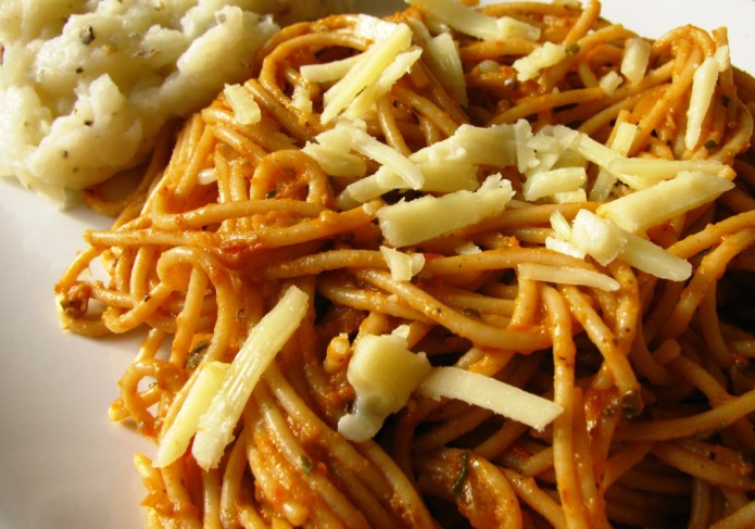 Sundried tomato pasta